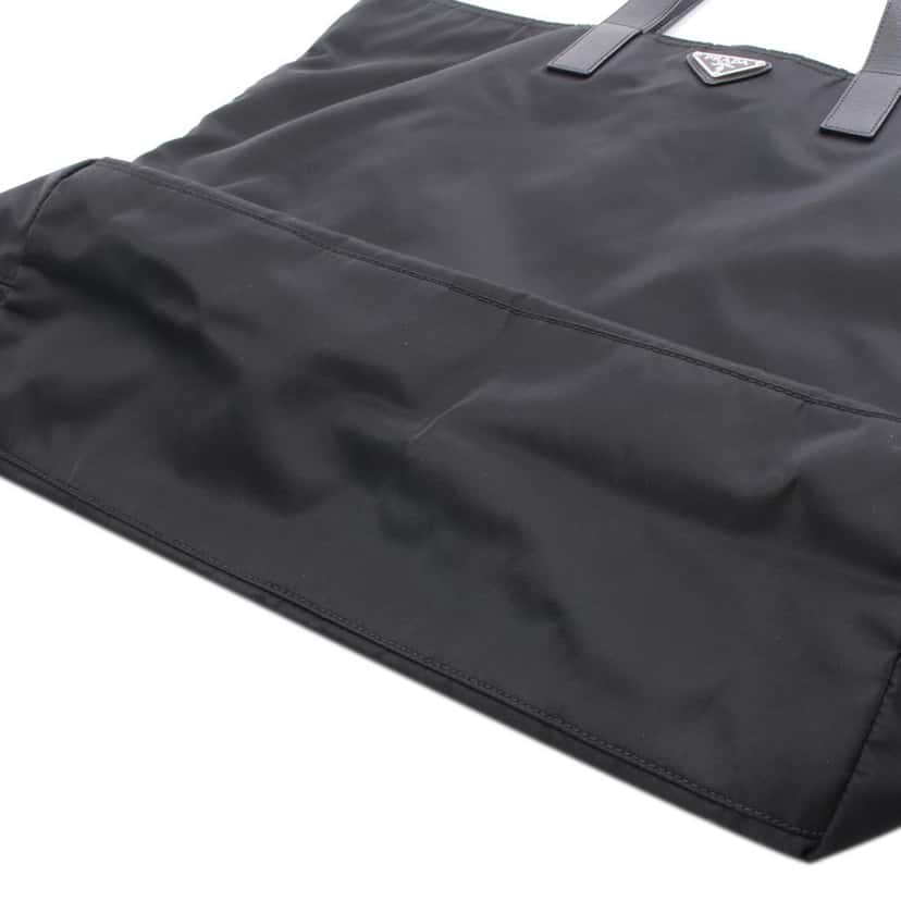 Prada Saffiano Trimmed Tessuto Tote Black Good condition - Box View