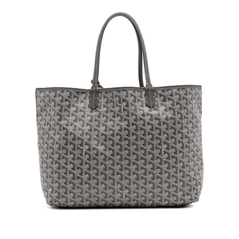 Goyard Goyardine Saint Louis PM Grey Canvas Good condition - Front View