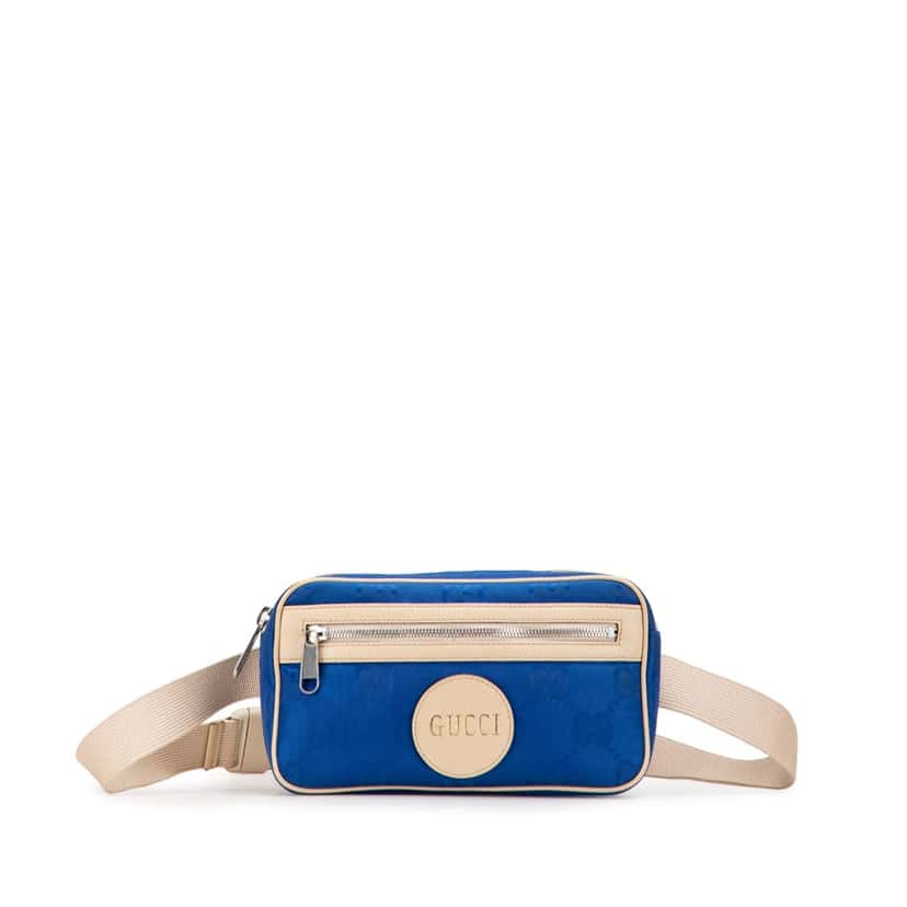 Gucci GG Nylon Off The Grid Belt Bag Blue Good condition - Front View