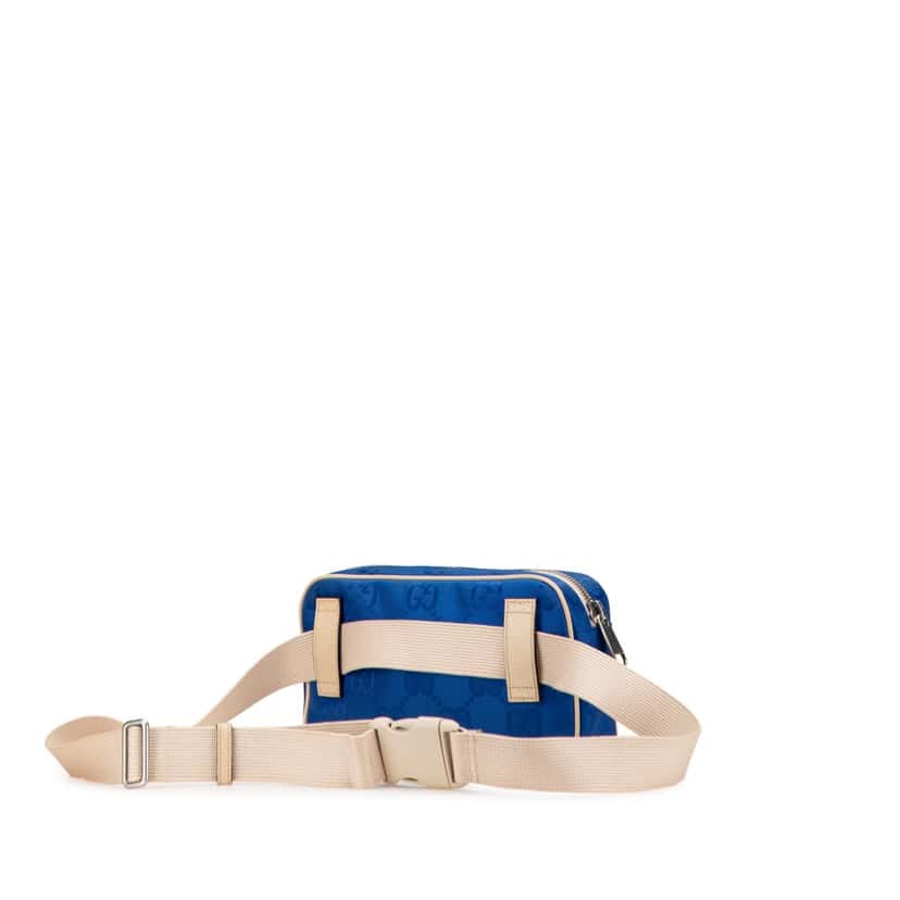 Gucci GG Nylon Off The Grid Belt Bag Blue Good condition - Back View