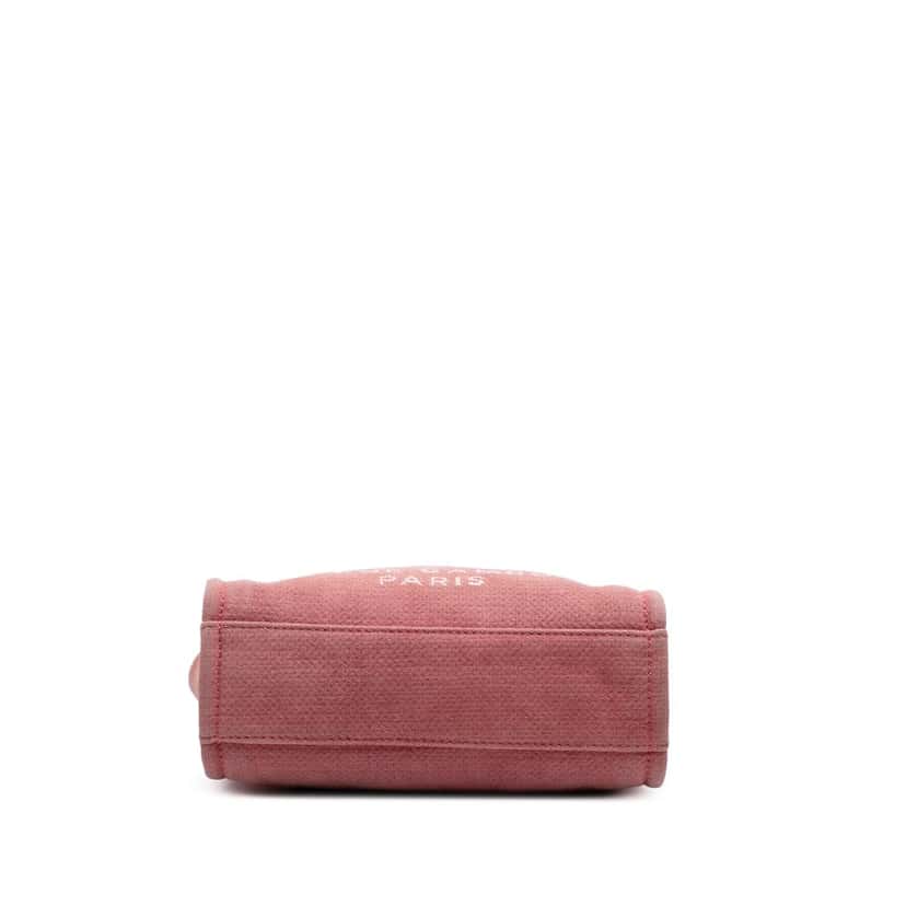 Chanel Mini Canvas Deauville Tote Red Canvas Good condition - Inside View