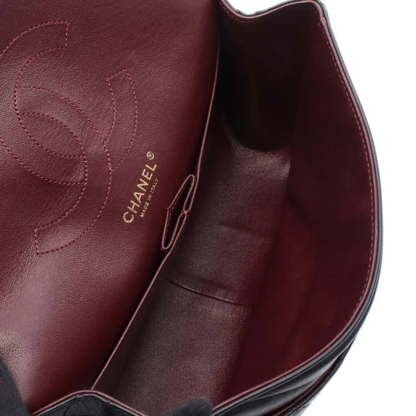 Chanel Reissue 2.55 Aged Calfskin Double Flap 226 Black Leather Good condition - Inside View