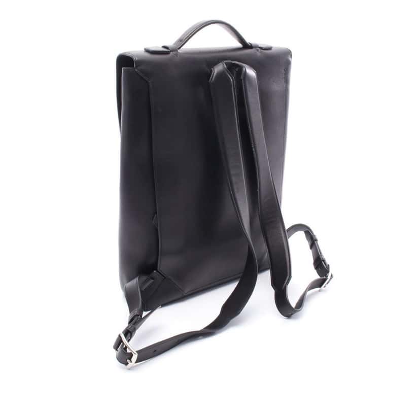 Hermès Evergrain Sac A Dos Flash Backpack Black Leather Good condition - Back View