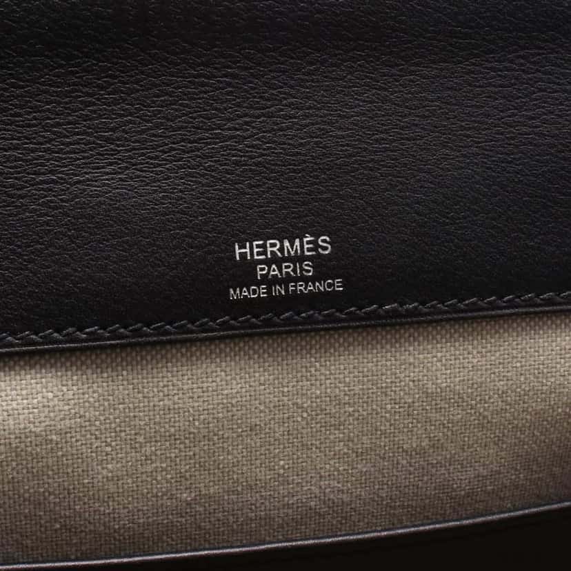 Hermès Evergrain Sac A Dos Flash Backpack Black Leather Good condition - Box View