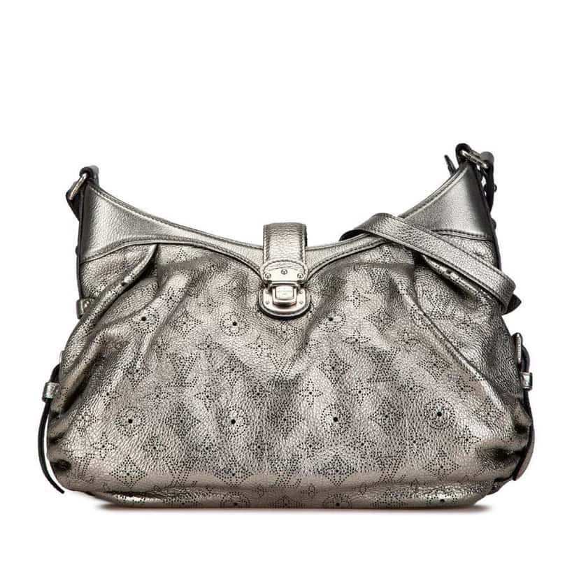 Louis Vuitton Monogram Mahina XS Silver Leather Good condition - Front View