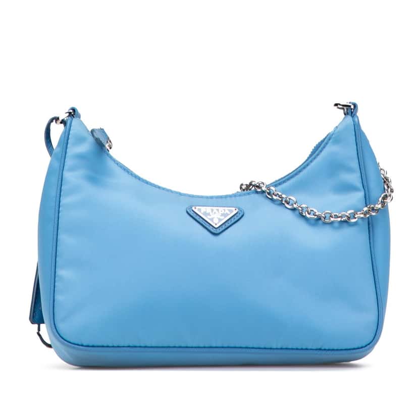 Prada Tessuto Re Edition 2005 Satchel Blue Good condition - Front View