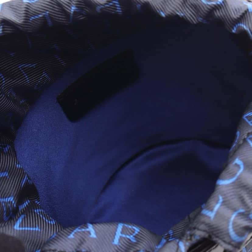 Bvlgari Logomania Denim B Zero1 Bucket Bag Blue Denim Good condition - Inside View