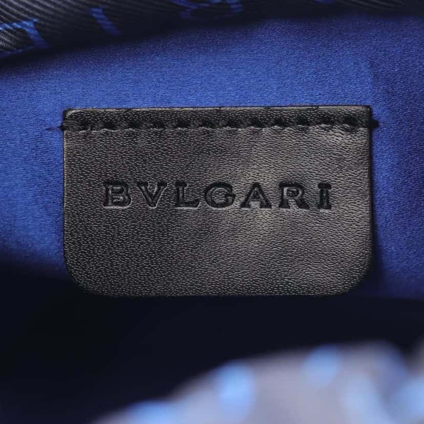 Bvlgari Logomania Denim B Zero1 Bucket Bag Blue Denim Good condition - Model View