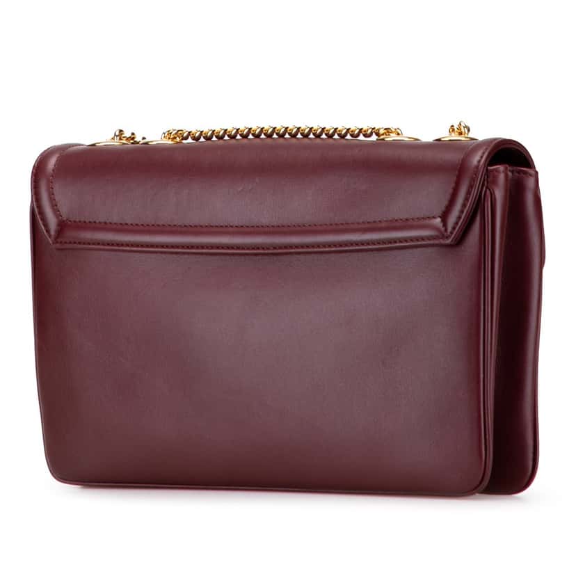 Gucci Medium Leather Rajah Crossbody Red Leather Good condition - Back View