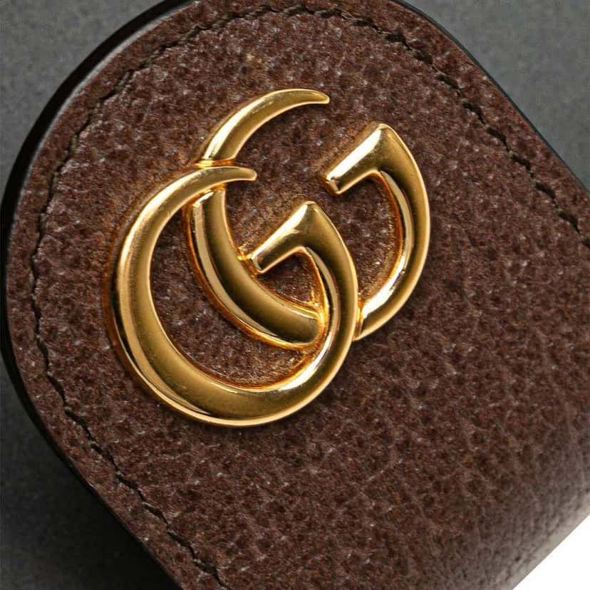Gucci GG Supreme Ophidia Iphone Case Wallet on Chain Brown Canvas Good condition - Box View