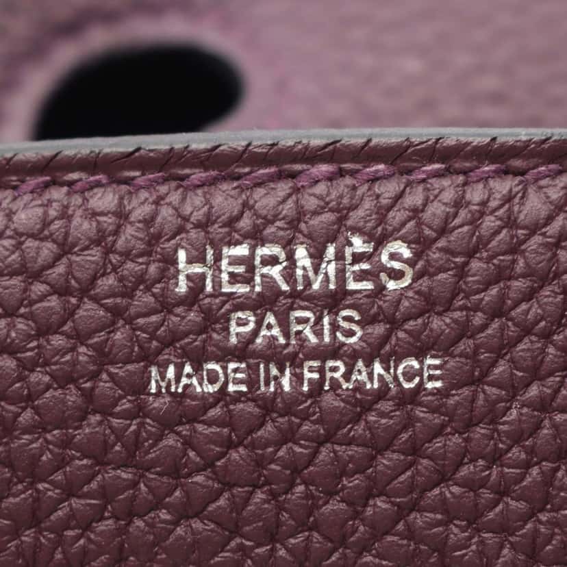 Hermès Togo Birkin Retourne 25 Purple Leather Good condition - Model View