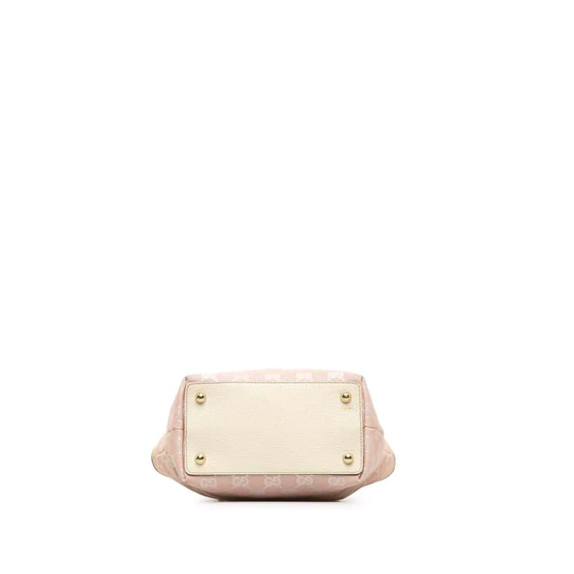 Gucci GG Canvas Eclipse Shoulder Bag Pink Canvas Very good condition - Model View