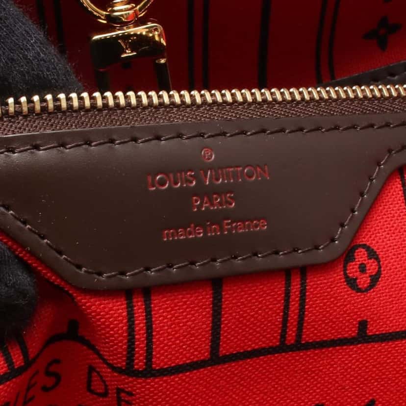 Louis Vuitton Damier Ebene Neverfull MM Brown Canvas Good condition - Model View