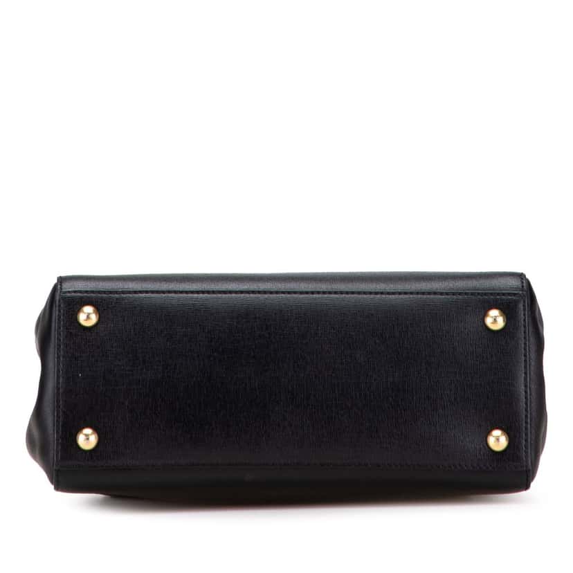 Fendi 2Jours Leather Satchel Black Leather Good condition - Inside View