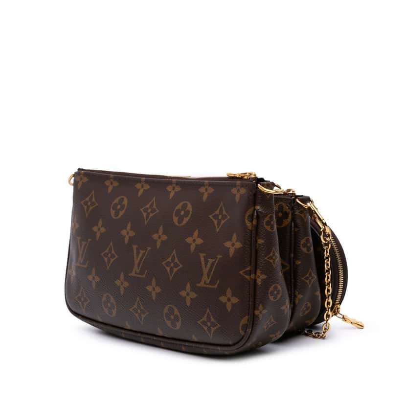 Louis Vuitton Monogram Multi Pochette Accessoires Brown Canvas Good condition - Back View