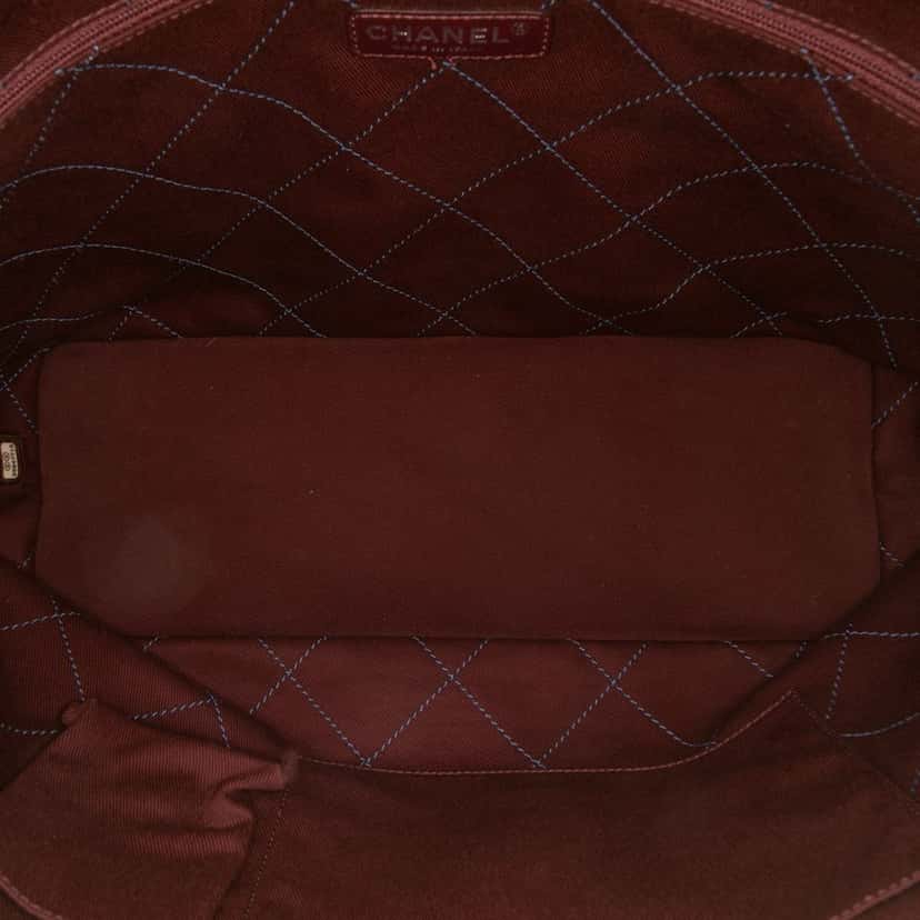 Chanel Small Quilted Caviar Daily Shopping Tote Blue Leather Fair condition - Box View