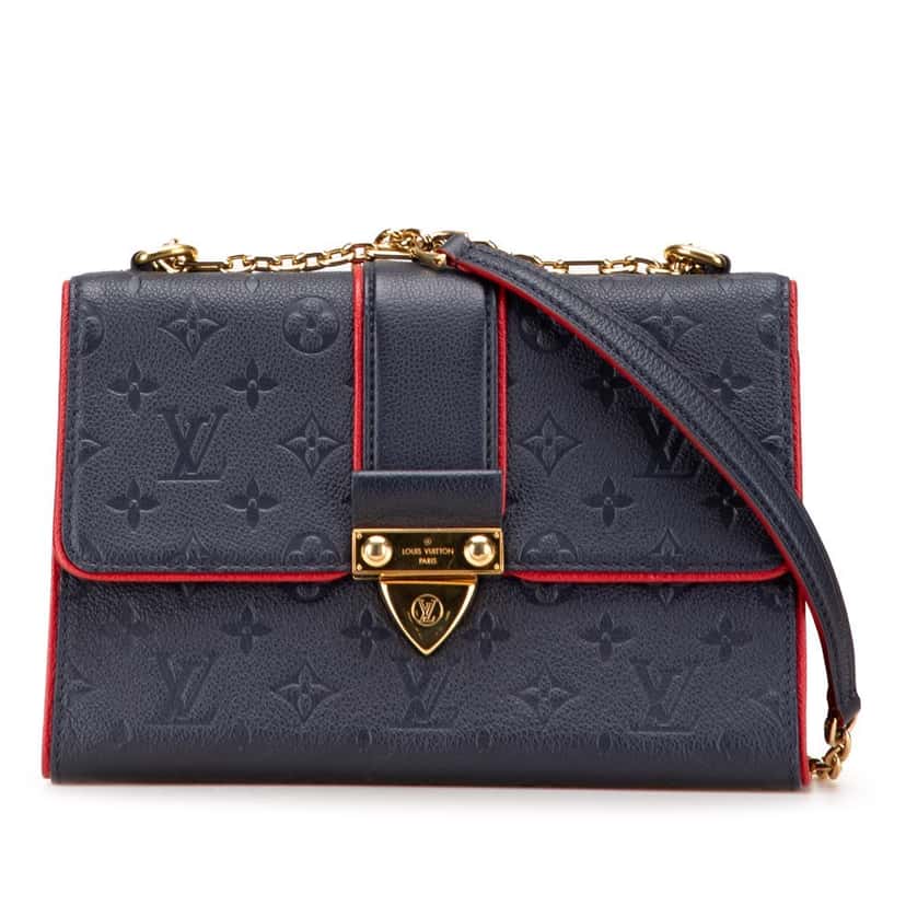 Louis Vuitton Monogram Empreinte Saint Sulpice PM Blue Leather Good condition - Front View