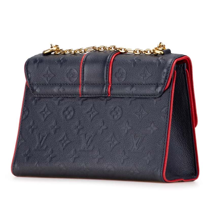 Louis Vuitton Monogram Empreinte Saint Sulpice PM Blue Leather Good condition - Back View