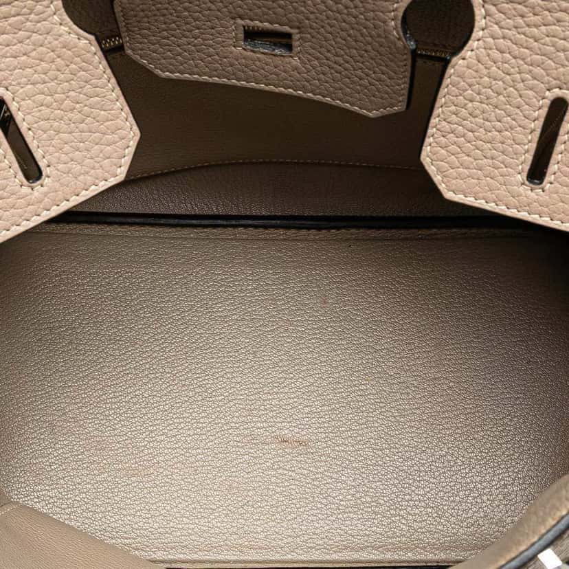 Hermès Clemence Birkin Retourne 30 Brown Leather Good condition - Model View