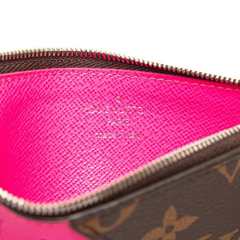Louis Vuitton Monogram Canvas Coin Card Holder Brown Canvas Good condition - Box View