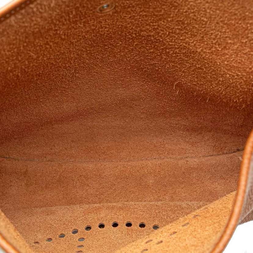 Hermès Clemence Evelyne I PM Brown Leather Good condition - Model View