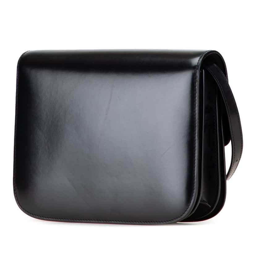 Celine Medium Calfskin Classic Box Black Leather Good condition - Back View