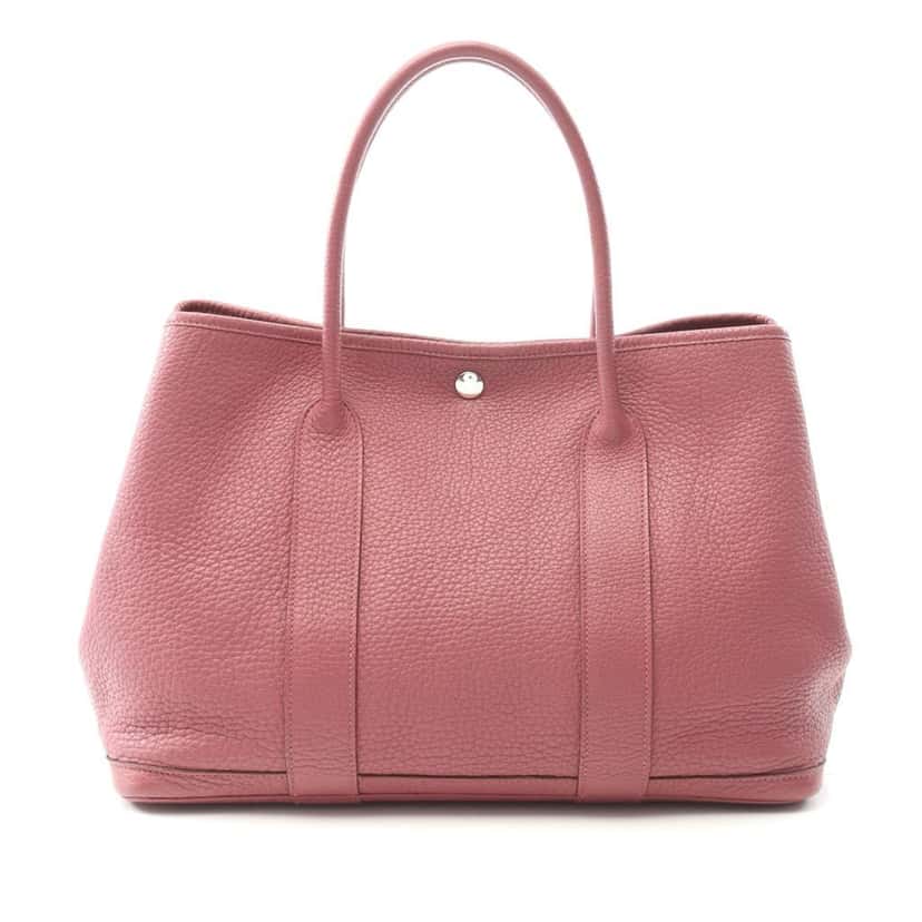 Hermès Negonda Garden Party 36 Pink Leather Good condition - Front View