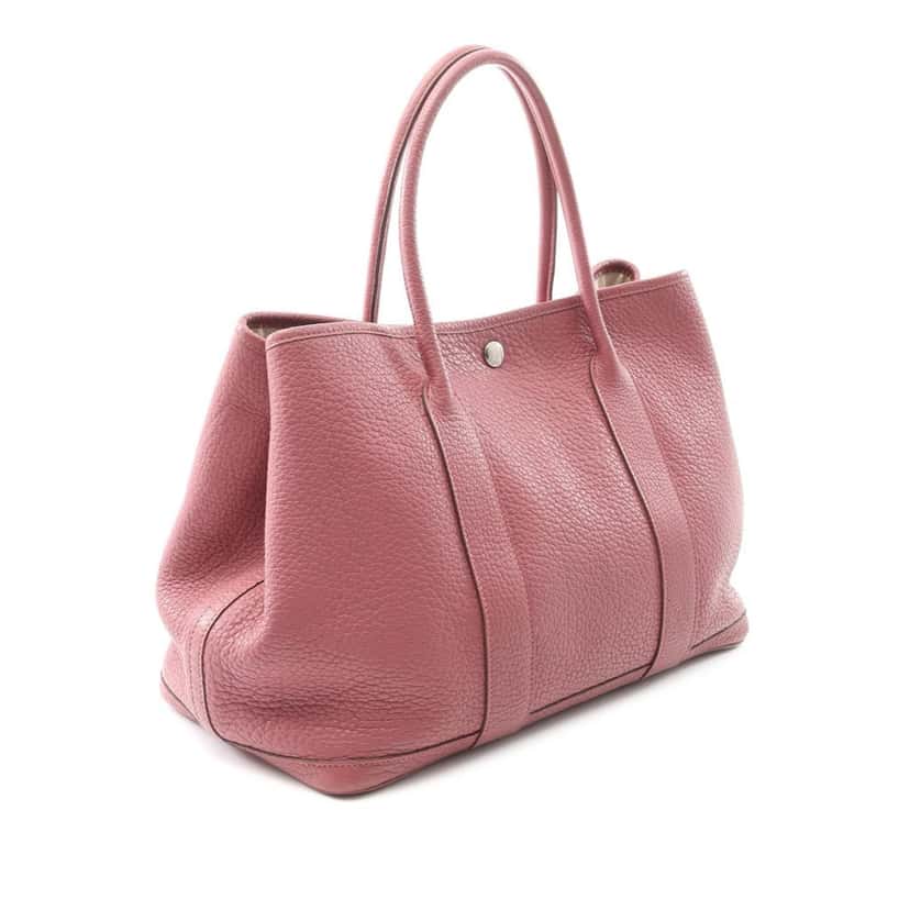 Hermès Negonda Garden Party 36 Pink Leather Good condition - Back View