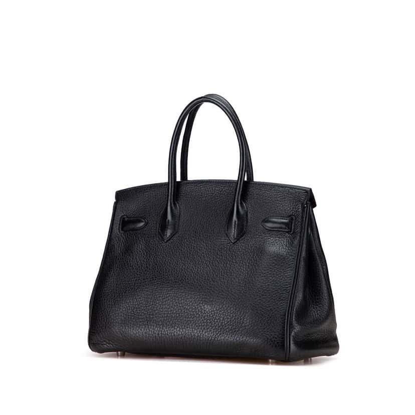 Hermès Togo Birkin Retourne 30 Black Leather Good condition - Back View
