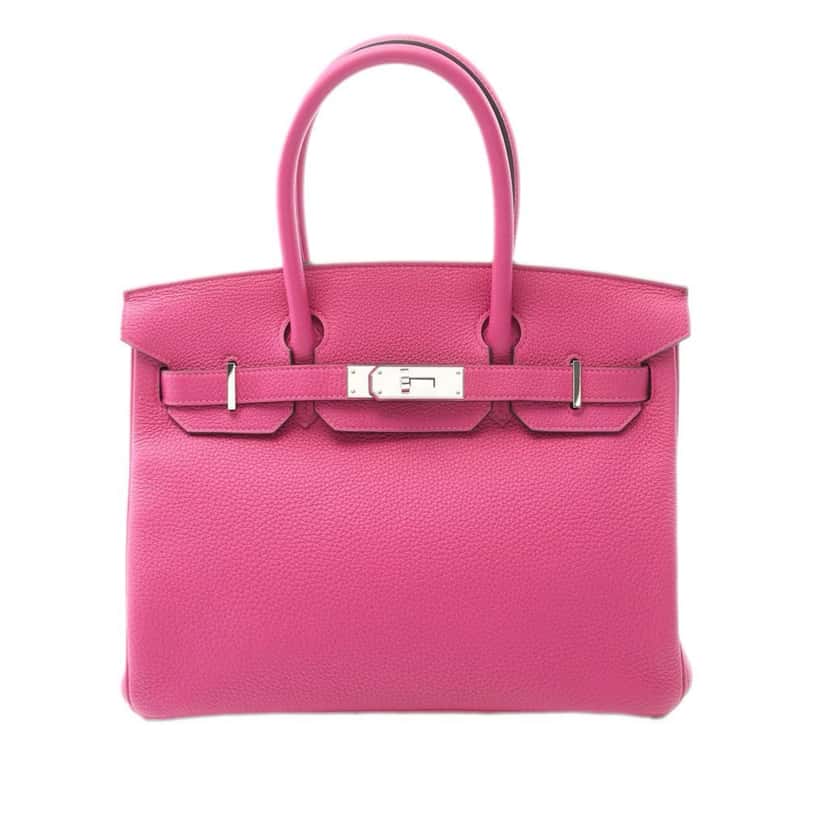 Hermès Togo Birkin Retourne 30 Pink Leather Good condition - Front View