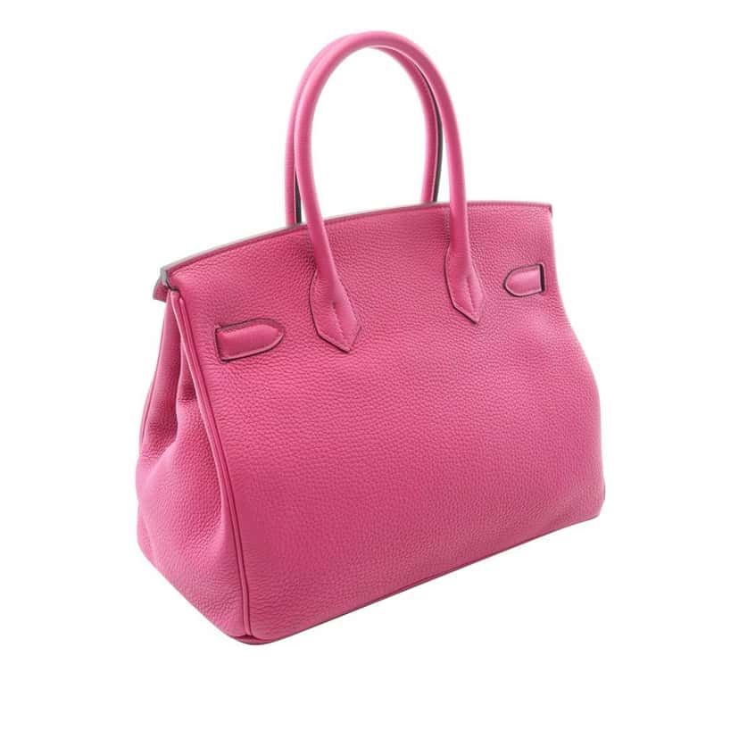 Hermès Togo Birkin Retourne 30 Pink Leather Good condition - Back View