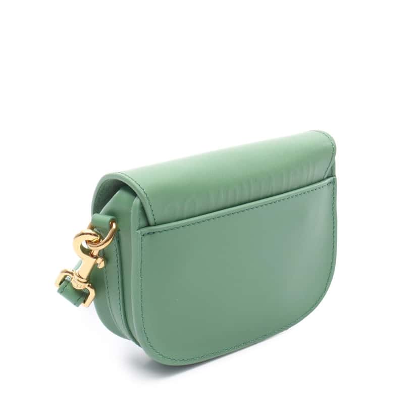 Dior Micro Leather Bobby Crossbody Green Leather Good condition - Back View