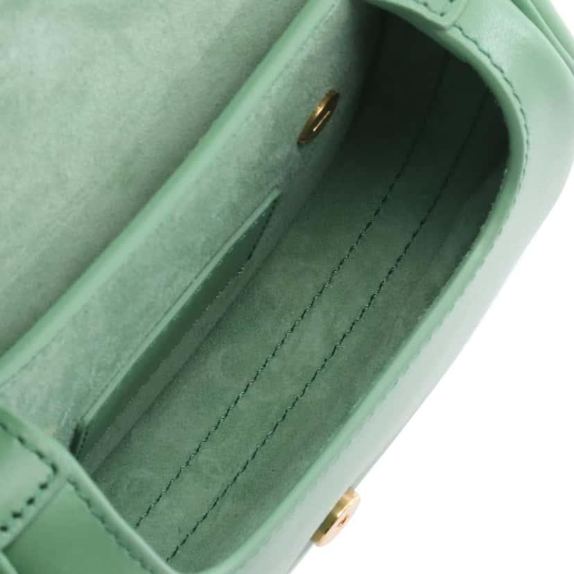 Dior Micro Leather Bobby Crossbody Green Leather Good condition - Inside View