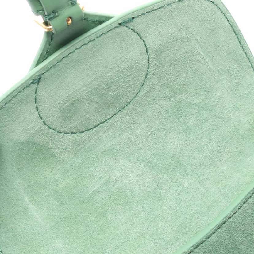 Dior Micro Leather Bobby Crossbody Green Leather Good condition - Box View