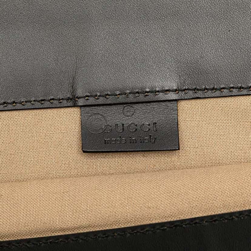 Gucci Suede Tote Brown Leather Good condition - Box View