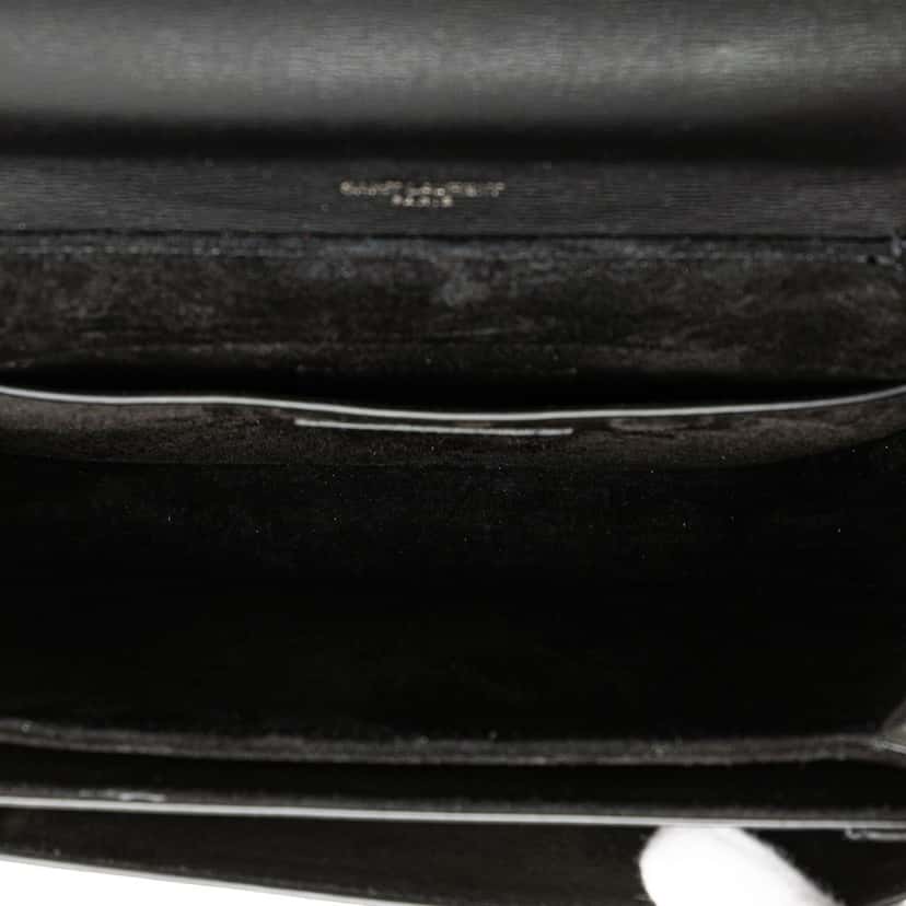 Saint Laurent Medium Calfskin Bellechasse Satchel Black Leather Good condition - Model View