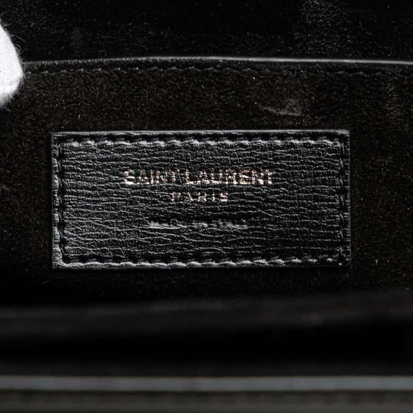 Saint Laurent Medium Calfskin Bellechasse Satchel Black Leather Good condition - Box View