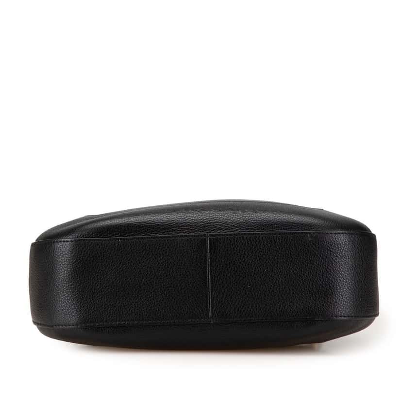 Prada Vitello Phenix Striped Strap Crossbody Black Leather Good condition - Inside View
