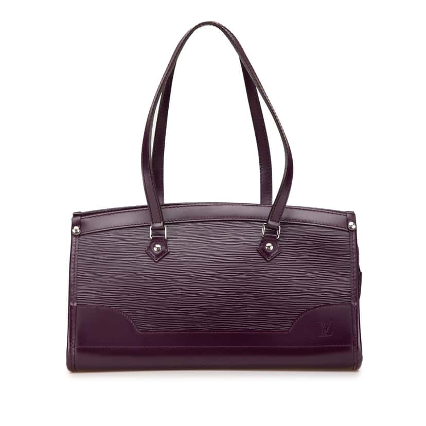 Louis Vuitton Epi Madeleine PM Purple Leather Good condition - Front View