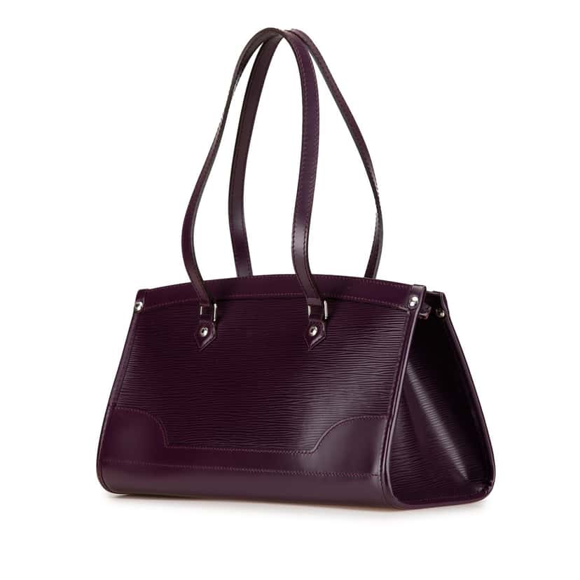Louis Vuitton Epi Madeleine PM Purple Leather Good condition - Back View