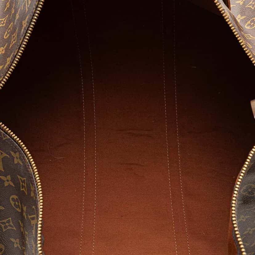 Louis Vuitton Monogram Keepall 55 Brown Canvas Good condition - Model View