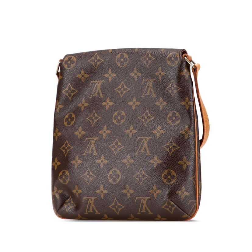 Louis Vuitton Monogram Musette Salsa Short Strap Brown Canvas Good condition - Back View