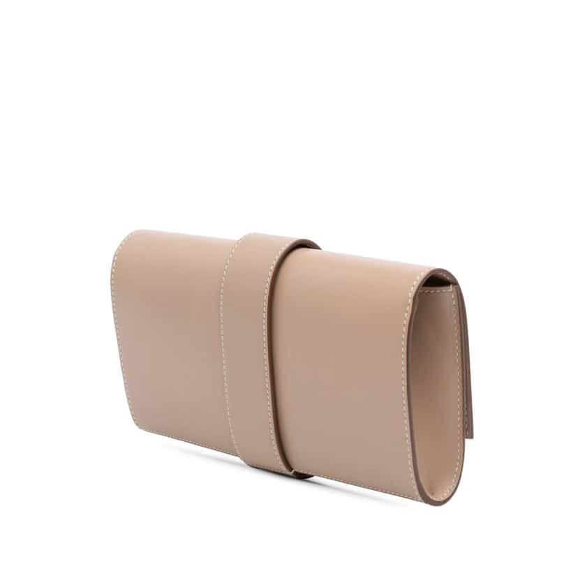 Hermès Tadelakt Medor Clutch 23 Brown Leather Good condition - Back View