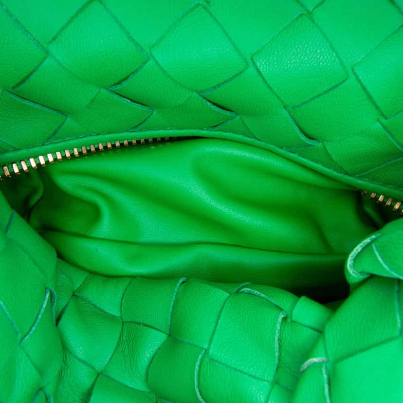 Bottega Veneta Mini Nappa Intrecciato Jodie Green Leather Good condition - Model View