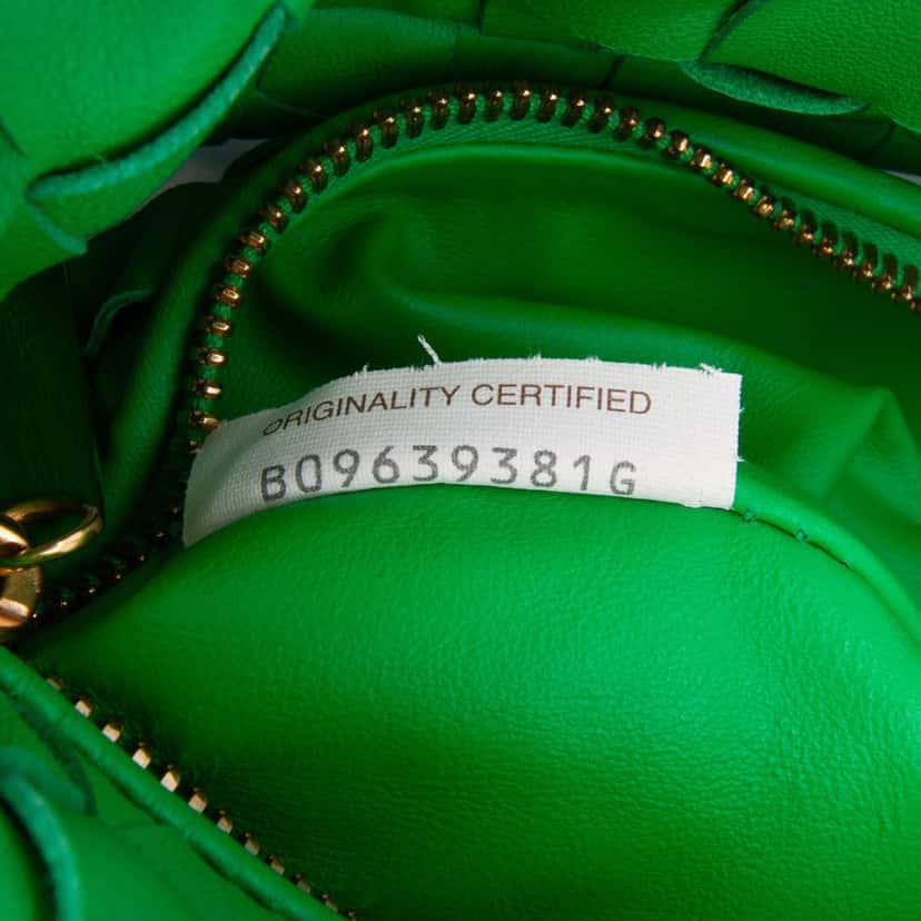 Bottega Veneta Mini Nappa Intrecciato Jodie Green Leather Good condition - Box View