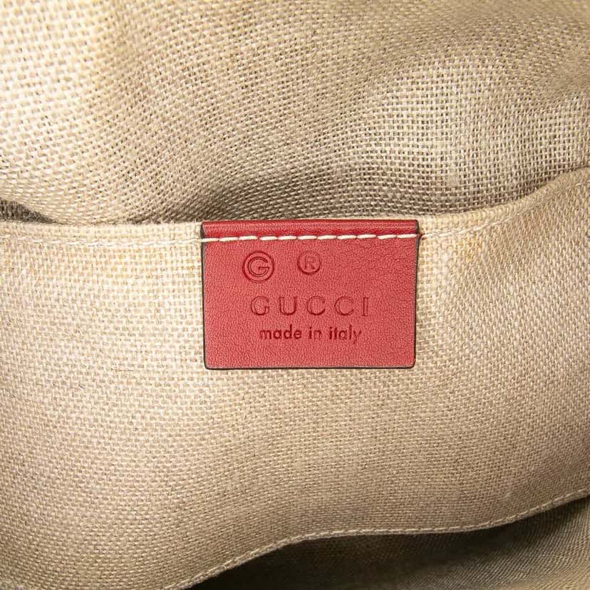 Gucci Mini Microguccissima Dome Satchel Red Leather Good condition - Box View