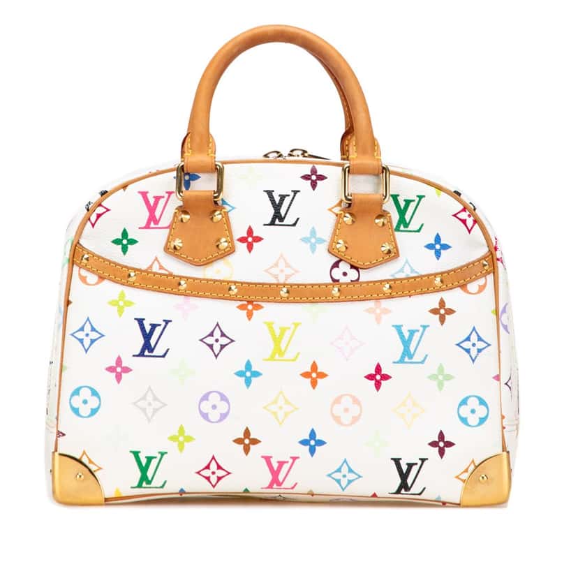 Louis Vuitton Monogram Multicolore Trouville White Canvas Good condition - Front View