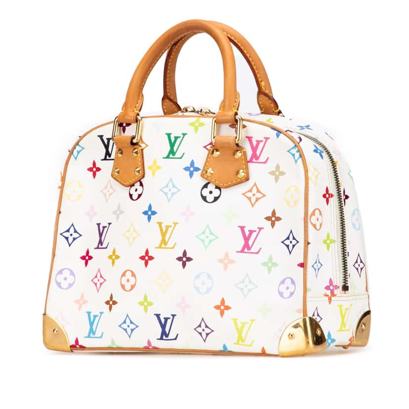 Louis Vuitton Monogram Multicolore Trouville White Canvas Good condition - Back View