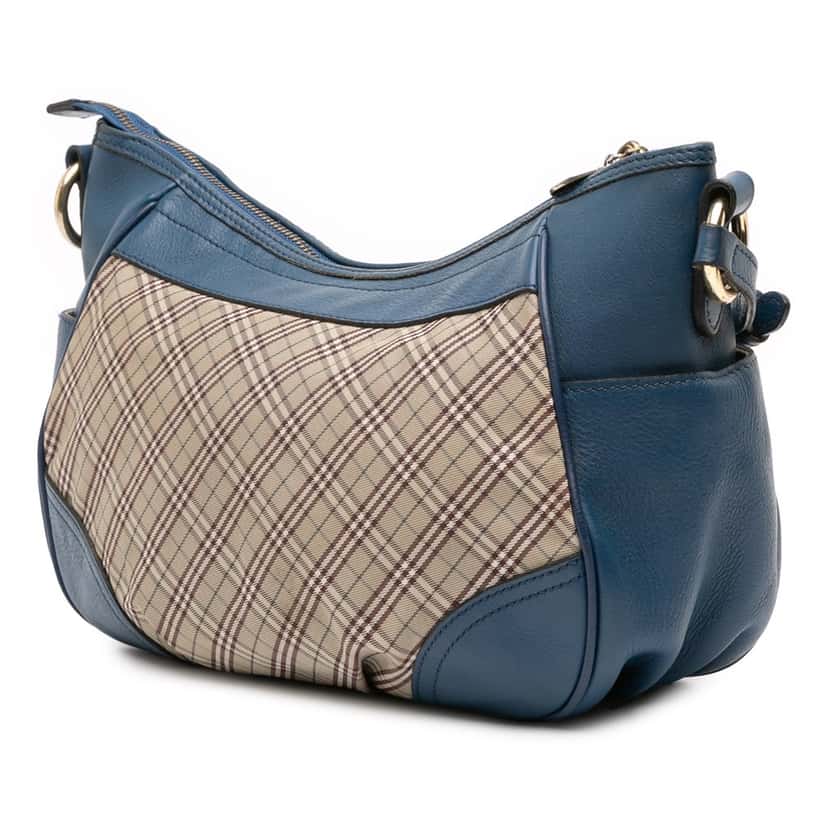 Burberry Nova Check Canvas Crossbody Brown Canvas Good condition - Back View