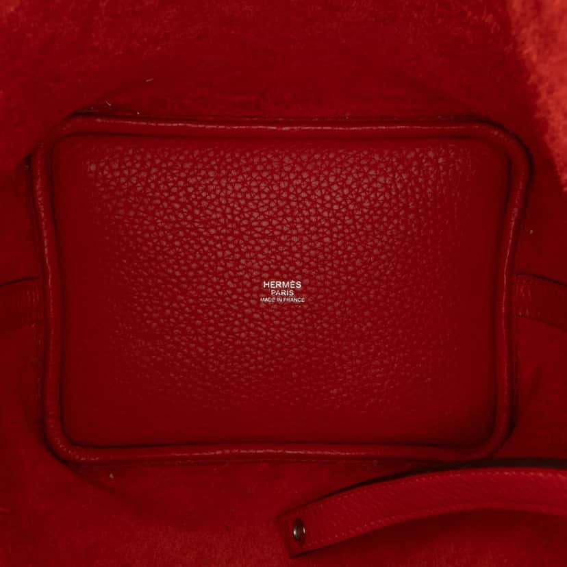Hermès Clemence Picotin Lock 18 Red Leather Good condition - Model View